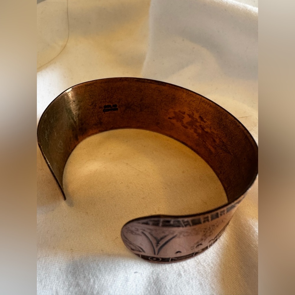 Solid Copper Cuff Bracelet - image 8